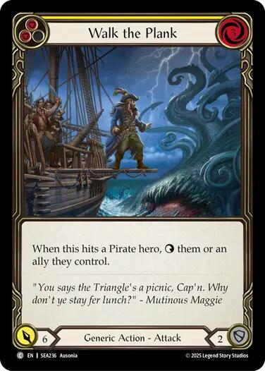 Walk the Plank (Yellow) [SEA236] (High Seas)  Rainbow Foil