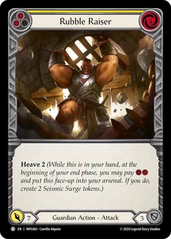 Rubble Raiser (Yellow) [MPG083] (Mastery Pack Guardian)
