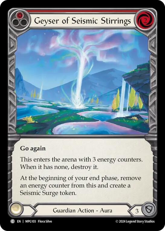 Geyser of Seismic Stirrings (Red) [MPG103] (Mastery Pack Guardian)