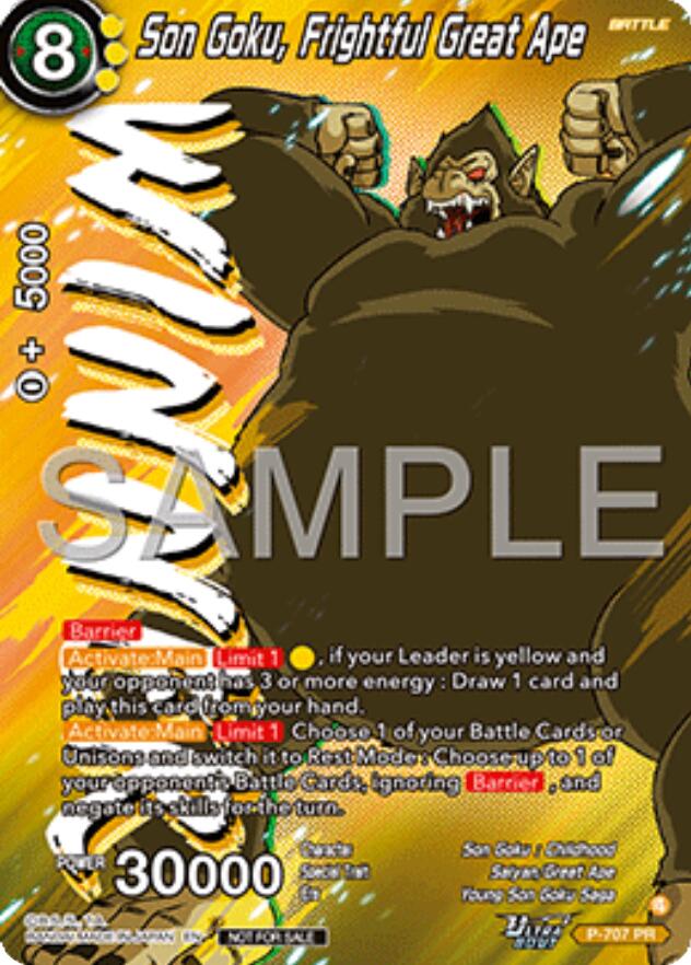 Son Goku, Frightful Great Ape (Ultra-Bout Series Tournament Pack Vol.13) (Winner) (P-707) [Tournament Promotion Cards]