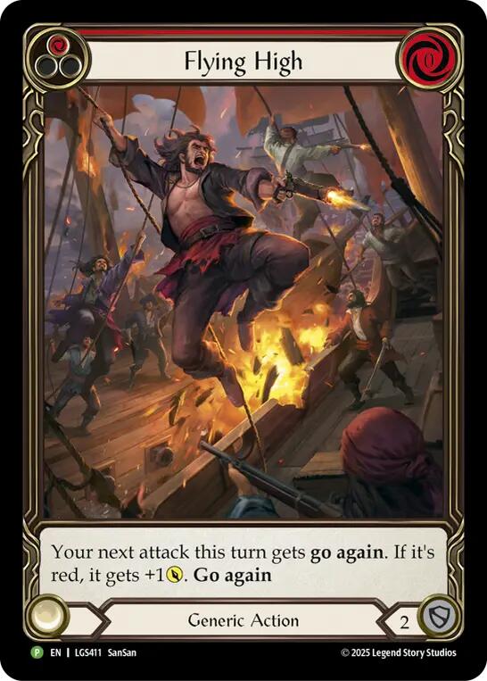 Flying High (Red) [LGS411] (Promo)  Rainbow Foil