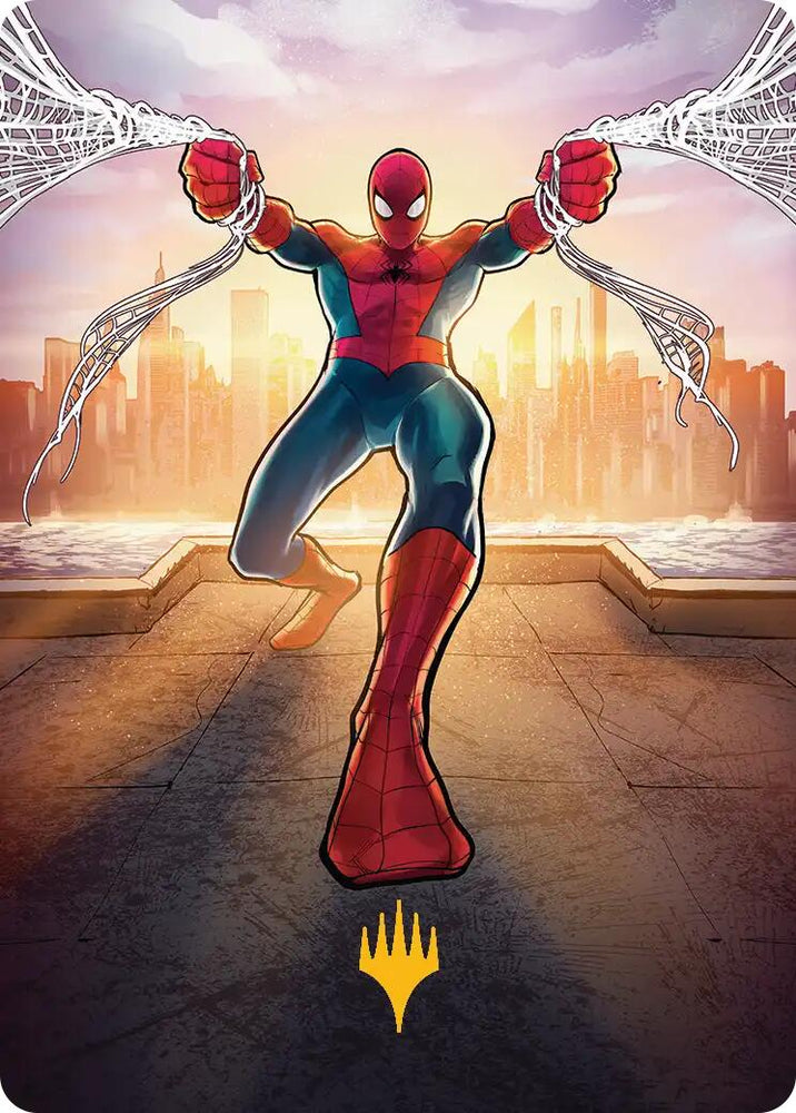 Amazing Spider-Man Art Card (36/54) (Gold-Stamped Planeswalker Symbol) [Marvel's Spider-Man Art Series]