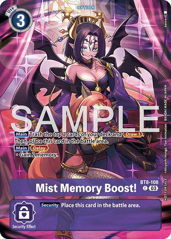 Mist Memory Boost! [BT8-108] (Sinister Order Legend Pack) [Sinister Order]