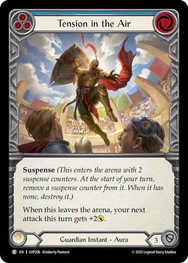 Tension in the Air (Blue) [SUP206] (Super Slam)  Rainbow Foil