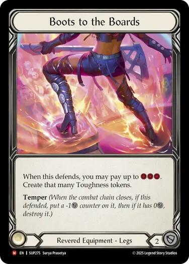 Boots to the Boards (Cold Foil) [SUP274] (Super Slam)  Cold Foil