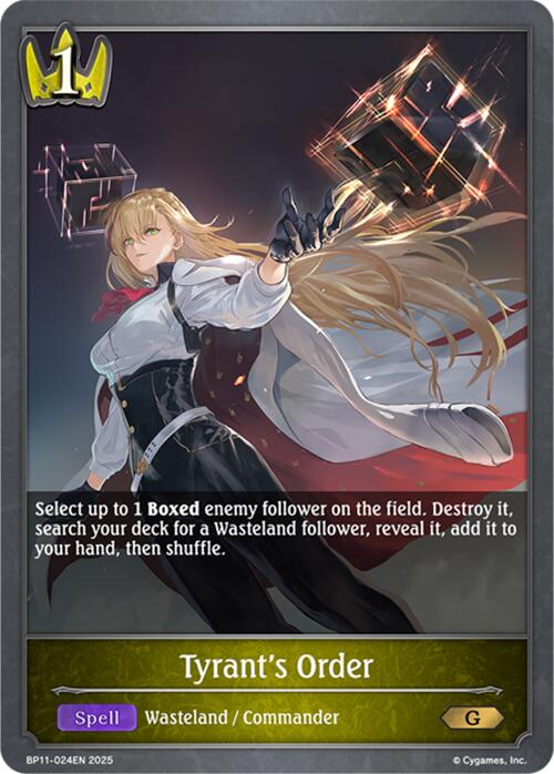 Tyrant's Order (BP11-024EN) [Bullet of Fate]