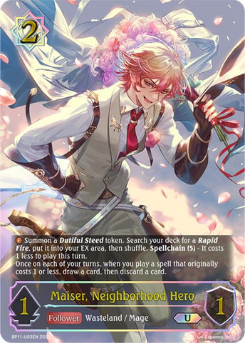 Maiser, Neighborhood Hero (BP11-U03EN) [Bullet of Fate]