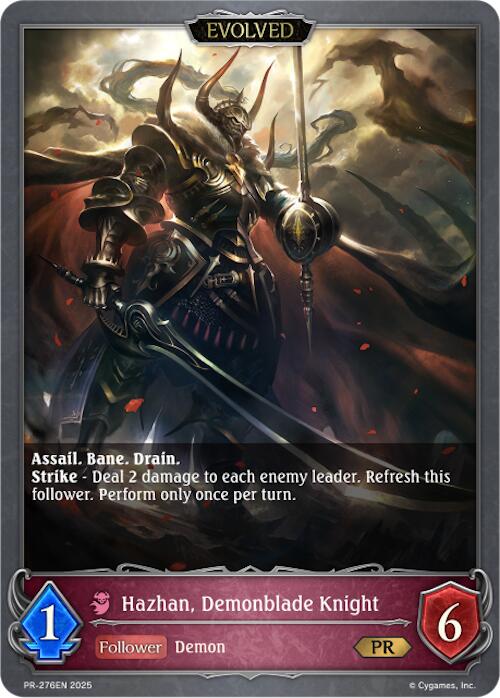Hazhan, Demonblade Knight (Evolved) (PR-276EN) [Promotional Cards]
