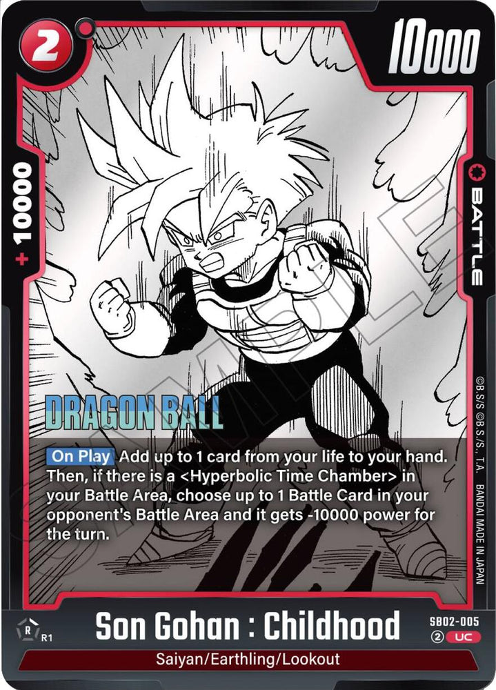 Son Gohan : Childhood (SB02-005) [Manga Booster 02]