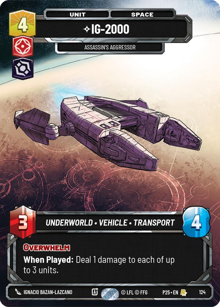 IG-2000 - 2000 (124) - Assassin's Aggressor (124) (124) [Sector and Regional Promos: Season 1]