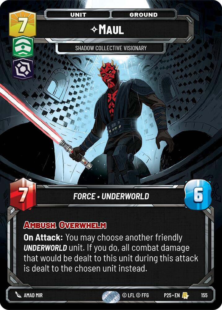 Maul - Shadow Collective Visionary (155) (155) [Sector and Regional Promos: Season 1]