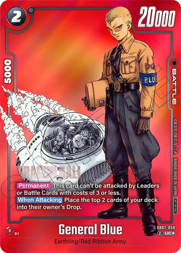 General Blue (SB02-059) (Limited Pack MANGA Version 02) [Fusion World Promotion Cards]