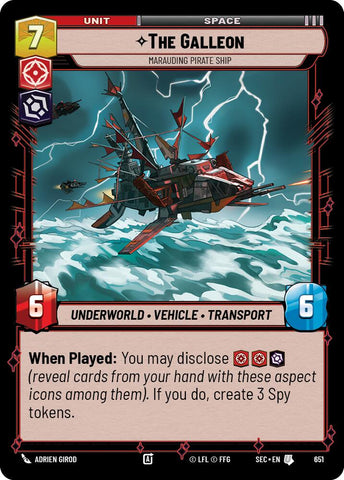 The Galleon - Marauding Pirate Ship (Foil) (651) (651) [Secrets of Power]
