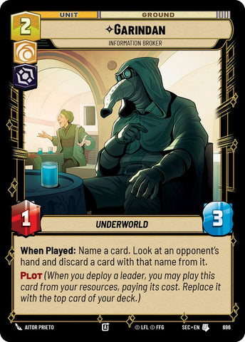 Garindan - Information Broker (Foil) (696) (696) [Secrets of Power]