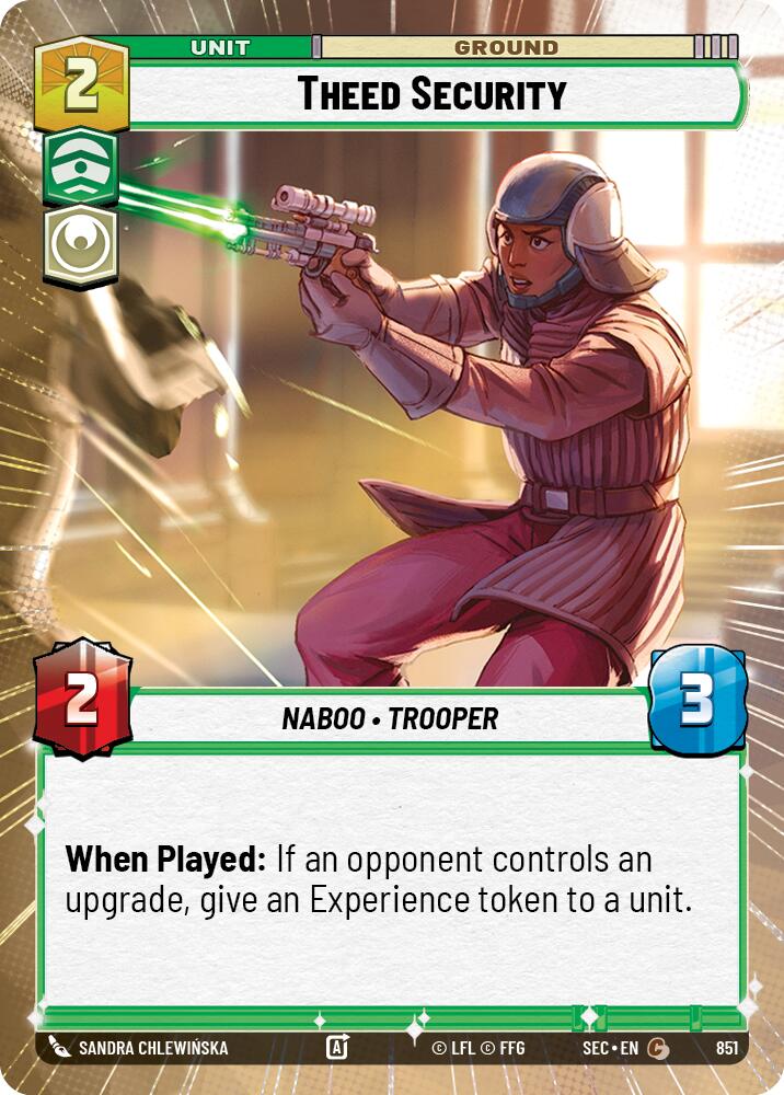 Theed Security (851) (Hyperspace Foil) (851) [Secrets of Power]