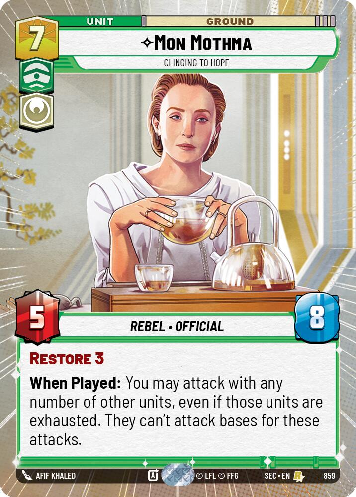 Mon Mothma - Clinging to Hope (Hyperspace Foil) (859) (859) [Secrets of Power]