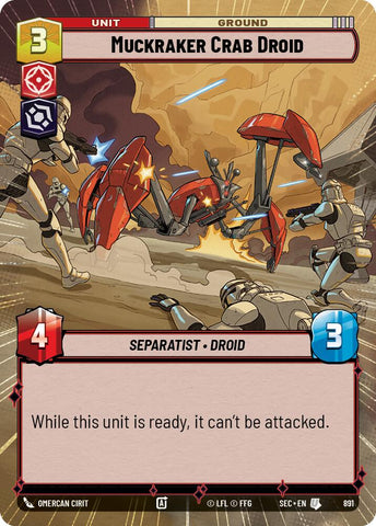 Muckraker Crab Droid (891) (Hyperspace Foil) (891) [Secrets of Power]