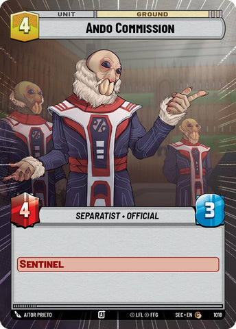 Ando Commission (1018) (Hyperspace Foil) (1018) [Secrets of Power]