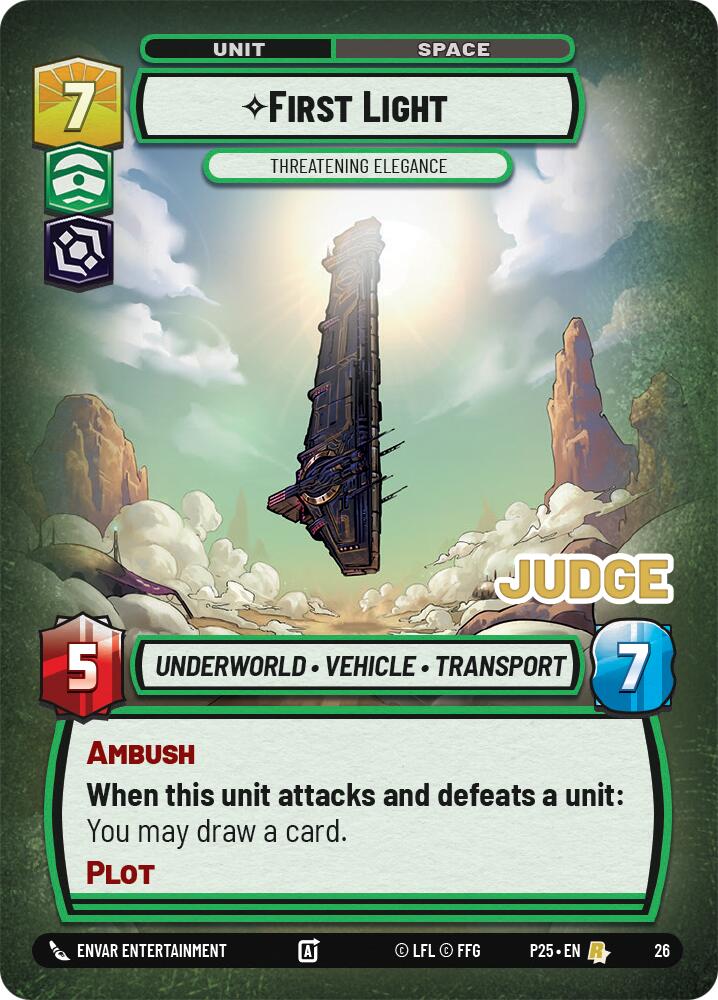 First Light - Threatening Elegance (26) (26) [Judge Promos]