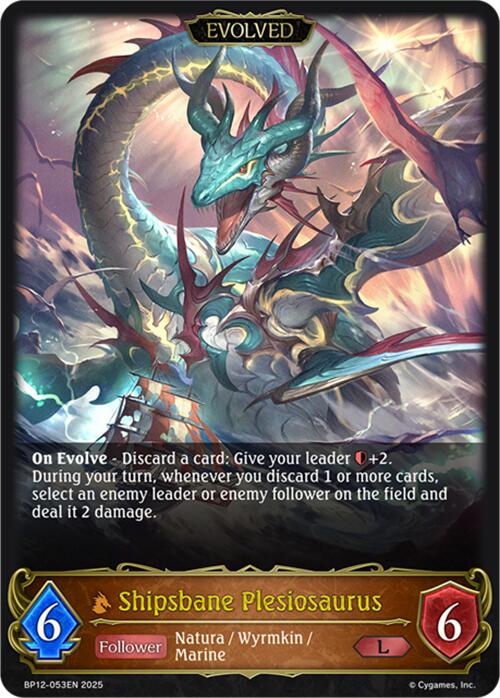 Shipsbane Plesiosaurus (Evolved) (BP12-053EN) [Worldreaver's Descent]