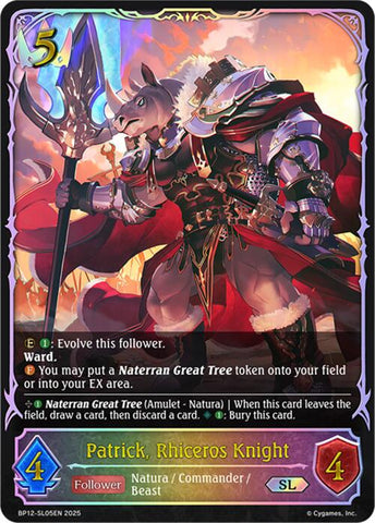 Patrick, Rhiceros Knight (BP12-SL05EN) [Worldreaver's Descent]