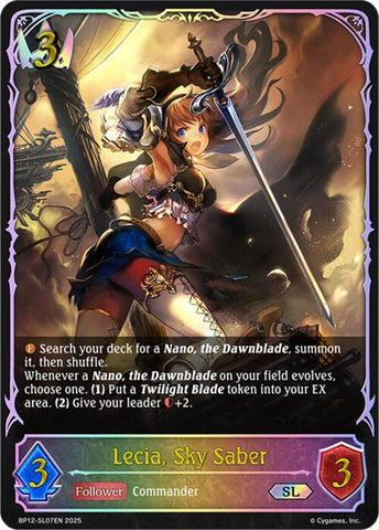 Lecia, Sky Saber (BP12-SL07EN) [Worldreaver's Descent]