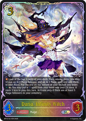Daria, Infinity Witch (BP12-SL11EN) [Worldreaver's Descent]