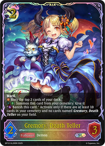 Gremory, Death Teller (BP12-SL20EN) [Worldreaver's Descent]