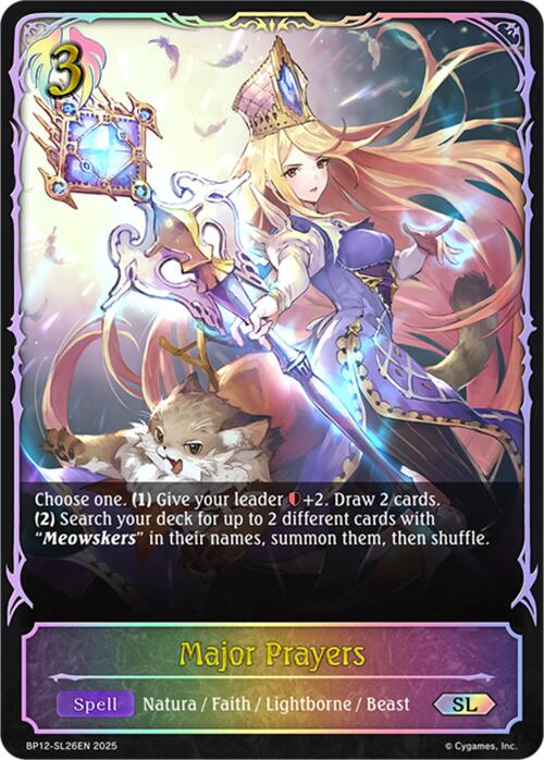 Major Prayers (BP12-SL26EN) [Worldreaver's Descent]