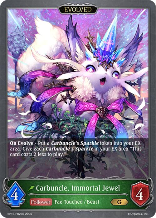 Carbuncle, Immortal Jewel (Evolved) - P02 (Foil) (BP12-P02EN) [Worldreaver's Descent]