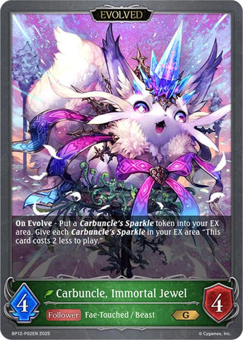 Carbuncle, Immortal Jewel (Evolved) - P02 (Foil) (BP12-P02EN) [Worldreaver's Descent]