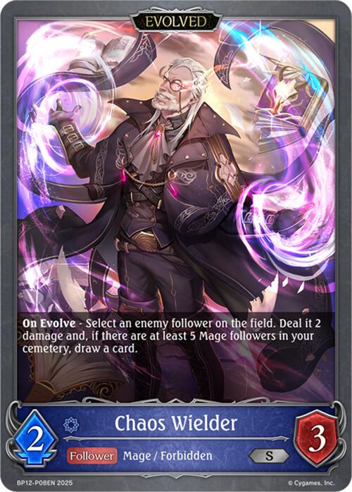 Chaos Wielder (Evolved) - P08 (Foil) (BP12-P08EN) [Worldreaver's Descent]
