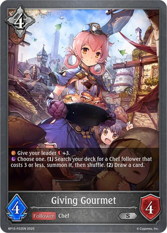 Giving Gourmet - P22 (Foil) (BP12-P22EN) [Worldreaver's Descent]
