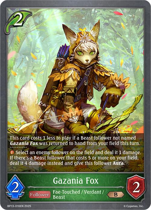 Gazania Fox (BP13-016EN) [Dominion of Darkness]