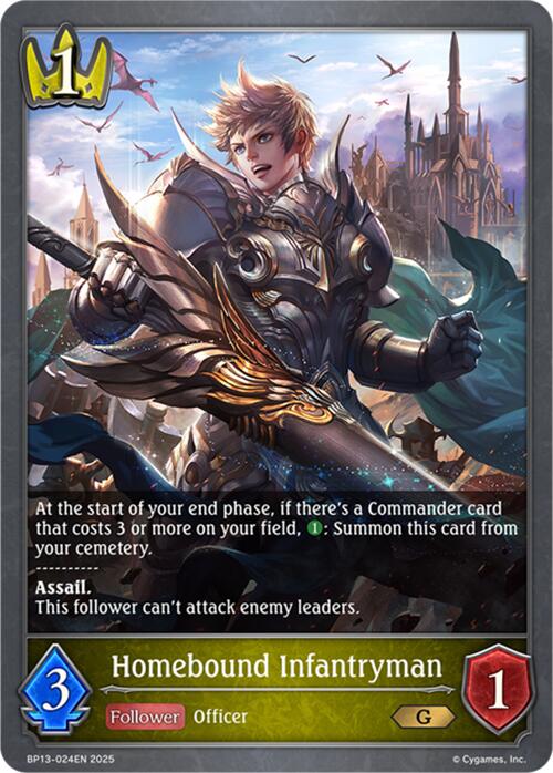 Homebound Infantryman (BP13-024EN) [Dominion of Darkness]