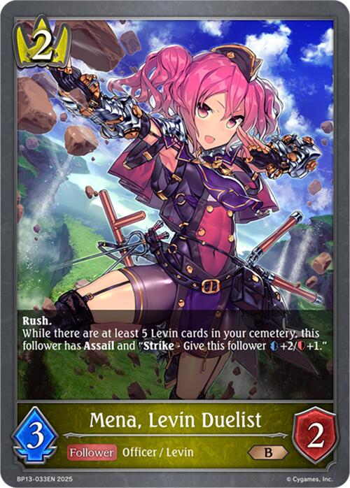 Mena, Levin Duelist (BP13-033EN) [Dominion of Darkness]