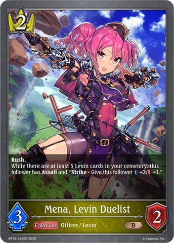 Mena, Levin Duelist (BP13-033EN) [Dominion of Darkness]