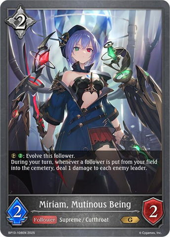 Miriam, Mutinous Being (BP13-108EN) [Dominion of Darkness]