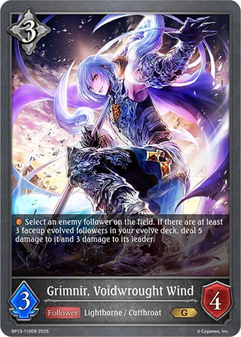 Grimnir, Voidwrought Wind (BP13-110EN) [Dominion of Darkness]