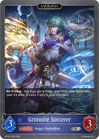 Grimoire Sorcerer (Evolved) - P11 (Foil) (BP13-P11EN) [Dominion of Darkness]