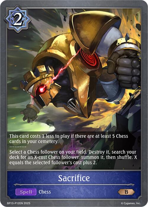 Sacrifice - P12 (Foil) (BP13-P12EN) [Dominion of Darkness]