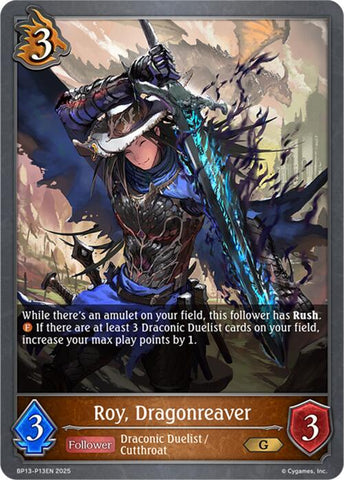 Roy, Dragonreaver - P13 (Foil) (BP13-P13EN) [Dominion of Darkness]