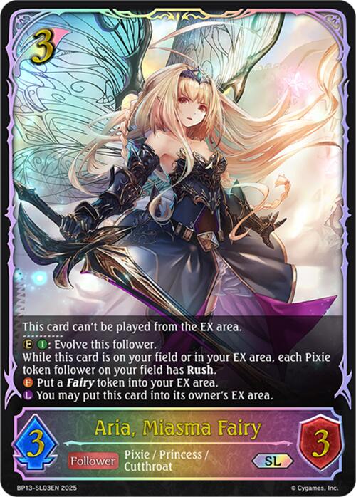 Aria, Miasma Fairy (BP13-SL03EN) [Dominion of Darkness]