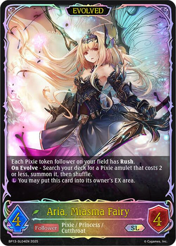 Aria, Miasma Fairy (Evolved) (BP13-SL04EN) [Dominion of Darkness]