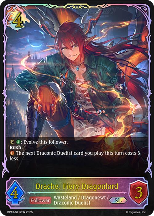 Drache, Fiery Dragonlord (BP13-SL12EN) [Dominion of Darkness]