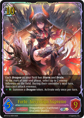 Forte, Sovereign Supreme (BP13-SL14EN) [Dominion of Darkness]