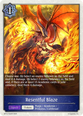 Resentful Blaze (BP13-T02EN) [Dominion of Darkness]