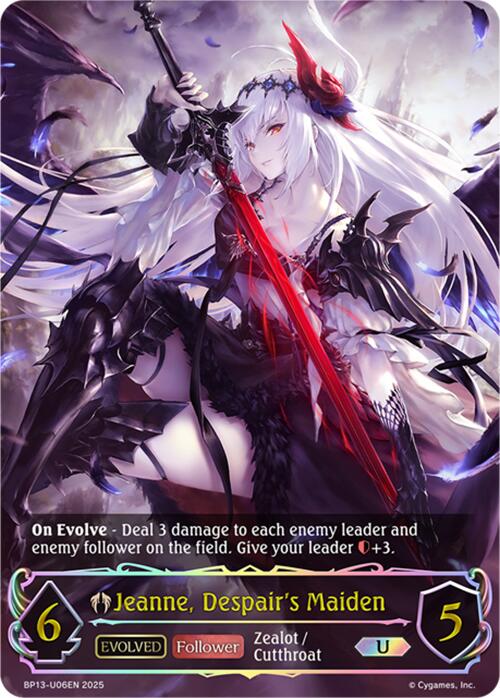 Jeanne, Despair's Maiden (Evolved) (BP13-U06EN) [Dominion of Darkness]