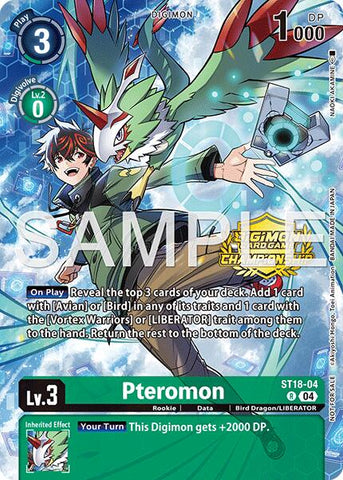 Pteromon [ST18-04] (Championship 25-26 Season 2 Tamers Pack) [Starter Deck: Guardian Vortex]