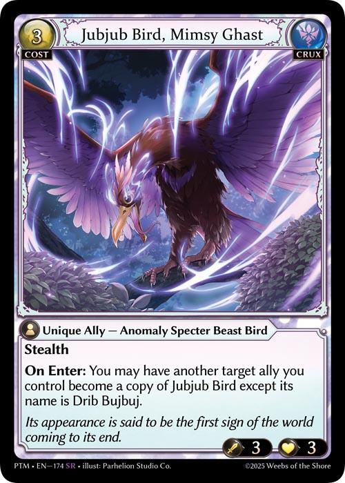 Jubjub Bird, Mimsy Ghast (174) [Phantom Monarchs]